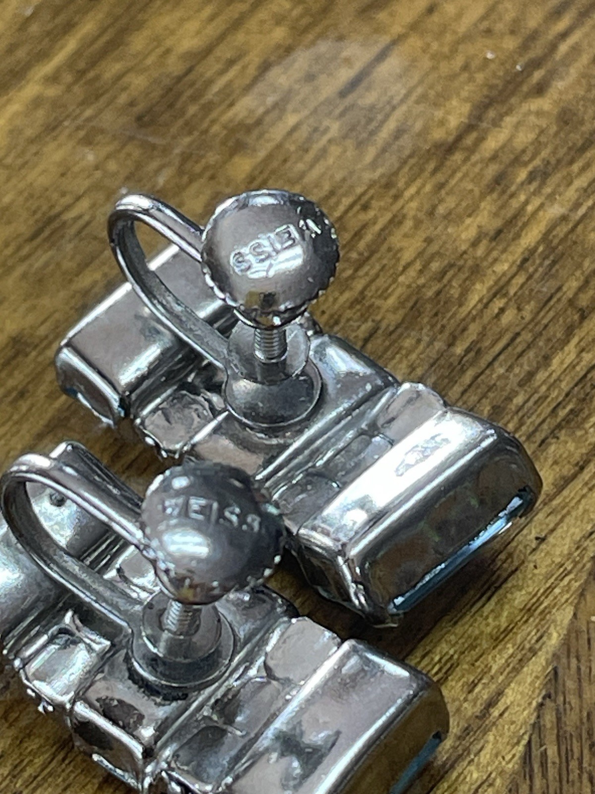 9 Pair Mid Century Clip & Screw On Earrings. Some Signed. Weiss, Star, Etc