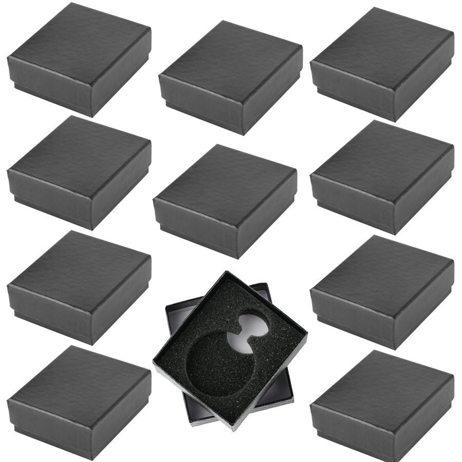 10pcs/Lot Black Pocket Watch Boxes Gifts Case Fob Watch Display Storage Boxes