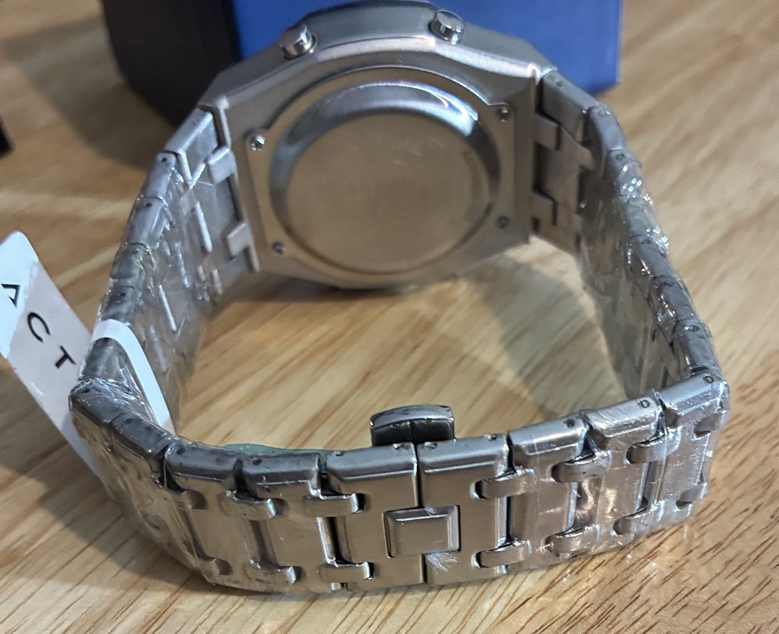 Activa Dual Time Men’s Quartz Analog/Digital Day Date 45mm 30m SS Bracelet