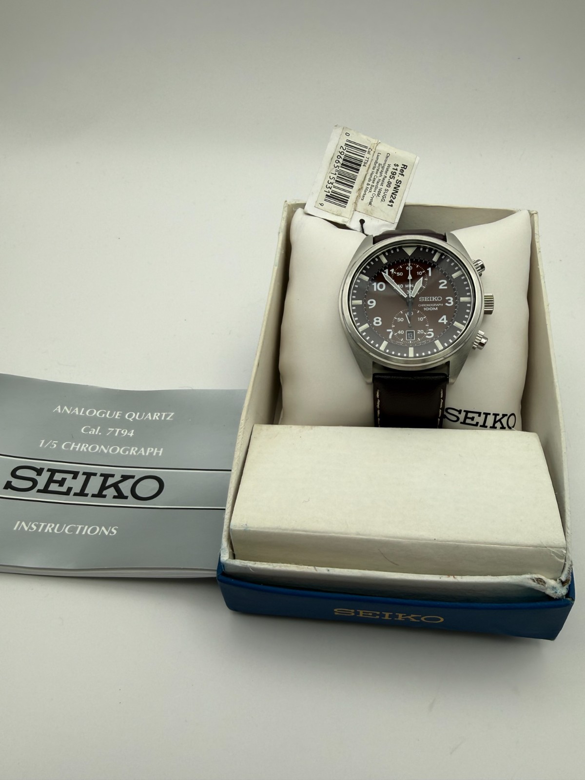 Seiko Chronograph Field Watch SNN241 Brand New – New Battery