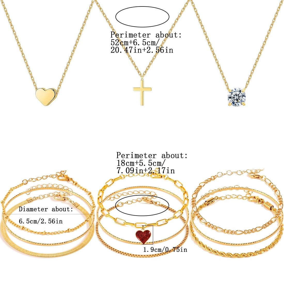 IXNEOP Golden Jewelry Sets for Women Fashion Costume one size, ix004-glod