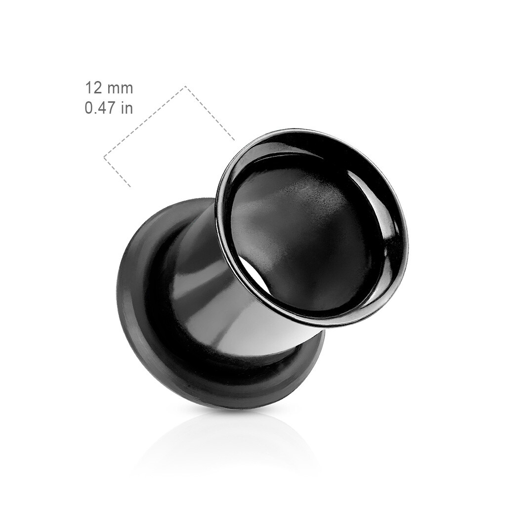 Pair of Titanium Anodized Single Flare Ear Plugs Tunnels Earlets Gauges E334