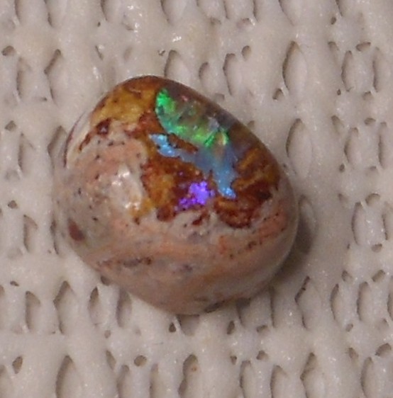 6.54ct Mexican Fire Opal Freeform Cabochon 12.6 x 10.3 x 6.4mm (A Beauty)