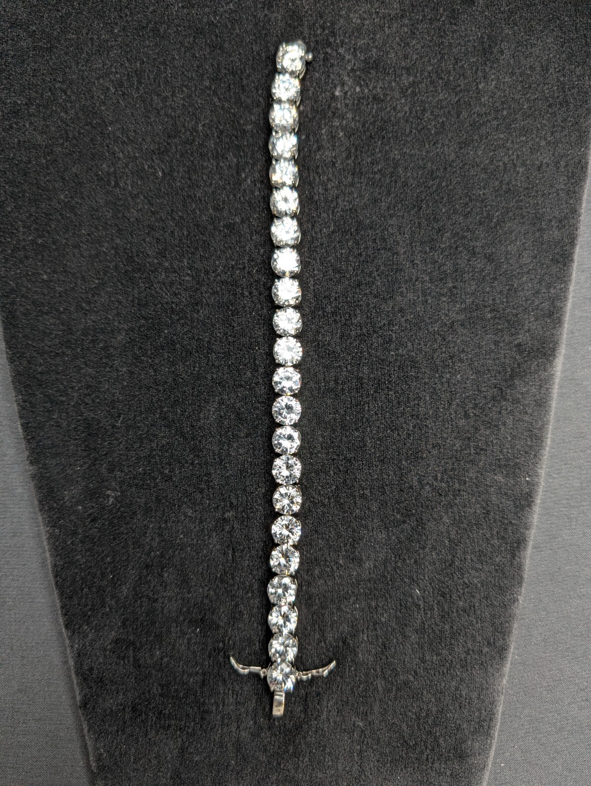 Stunning Sterling Silver CZ Tennis Bracelet 7 Inch
