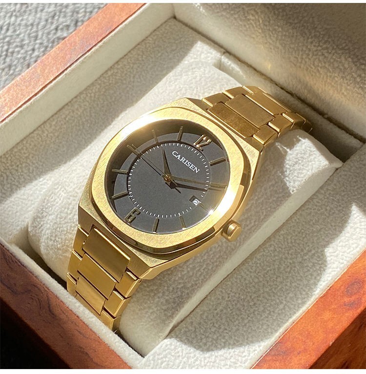 Montre de luxe à quatrz pour hommes, en acier inoxydable, étanche, oem, odm.