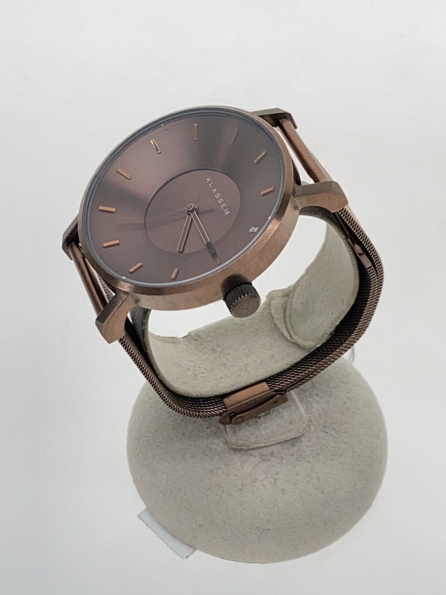 KLASSE14 Quartz Digital Other Brown Mens Watch Excellent JAPAN