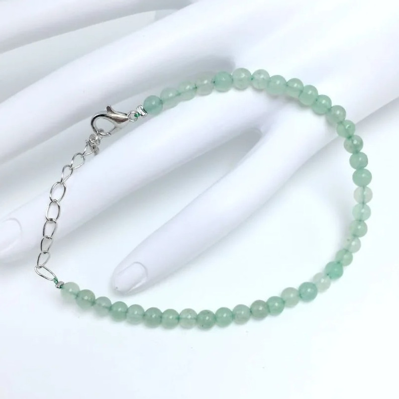 1 pc 4mm Chakra Bead Bracelet Natural Stone Yoga Energy Bangle