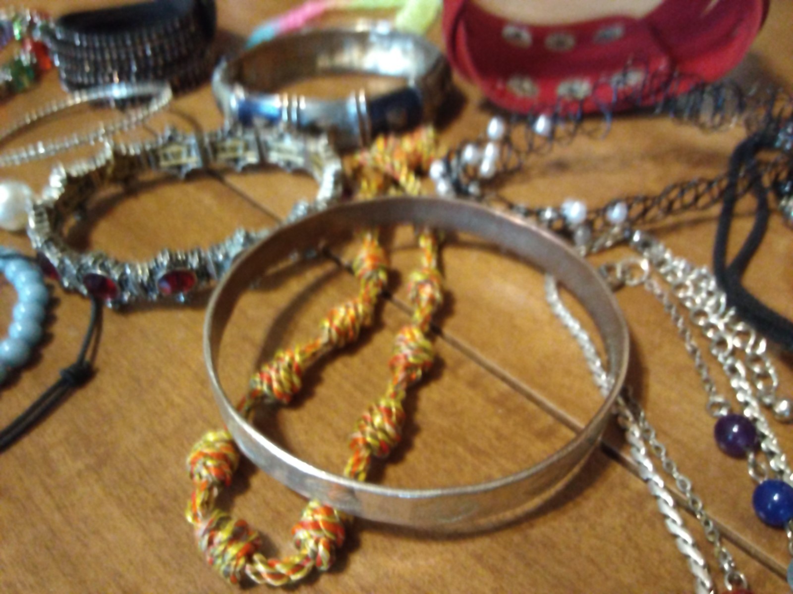37 Bracelet LOT Diff Size Style Material Color Age Bead Stretch Charm Wear Craft