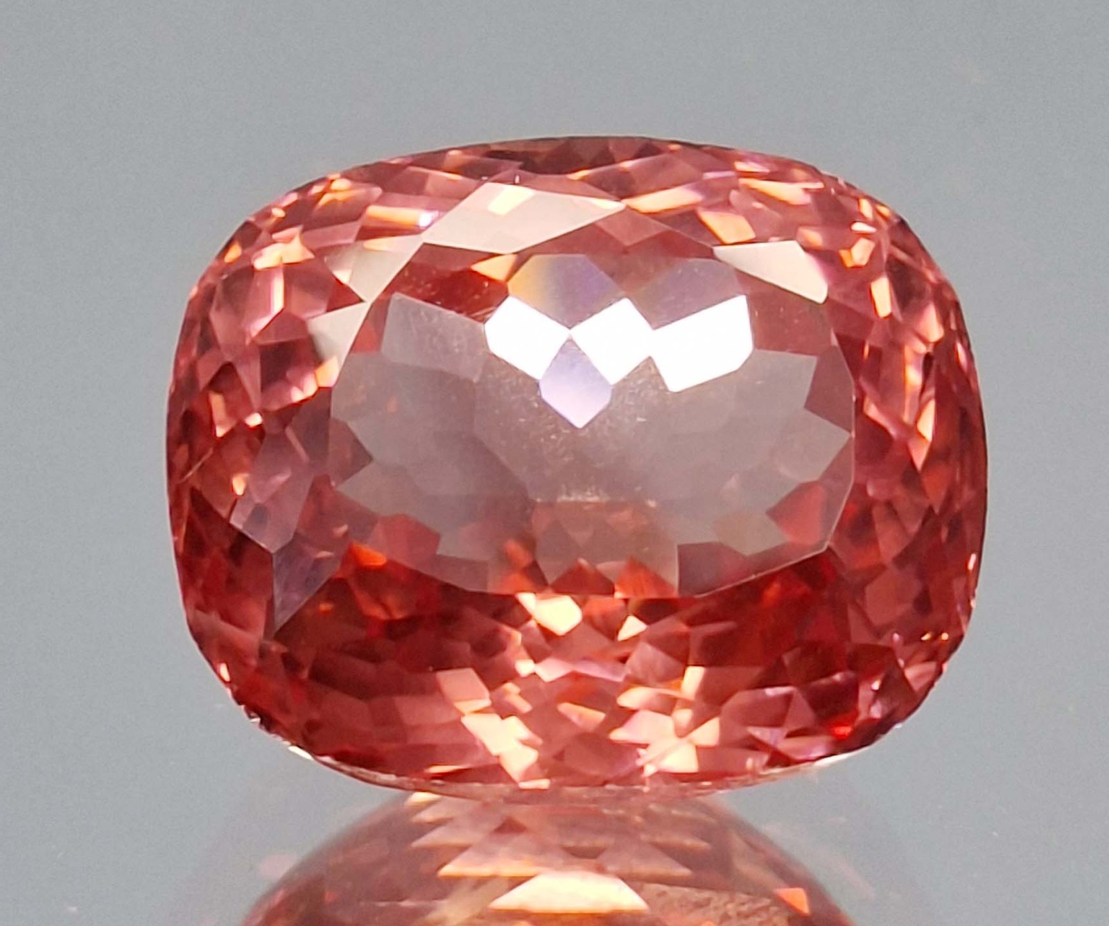 Padparadscha Sapphire Cushion Cut 44-46 Ct Natural Loose Gemstone RK335