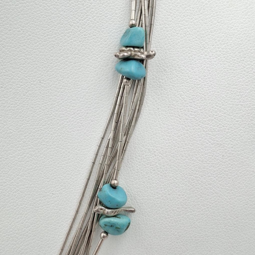 VTG Shube Dakota West Liquid 925 Sterling Silver Dreamcatcher Fetish Necklace