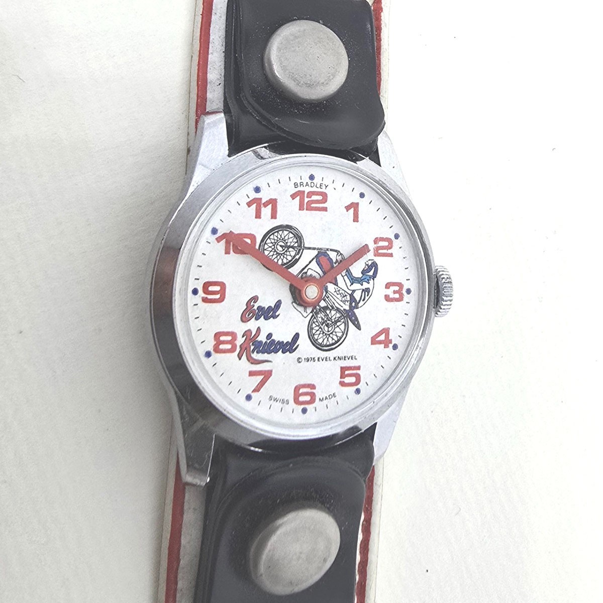 Working EVEL KNIEVEL Vintage BRADLEY WATCH, 100% ORIGINAL, A Rare Timepiece!