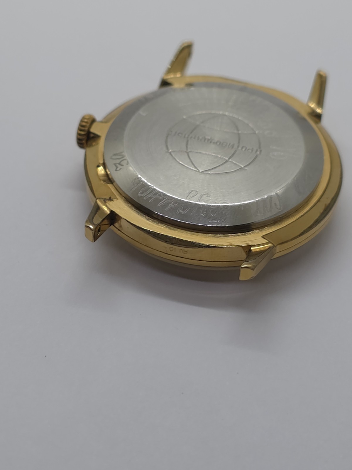 Vintage Raketa USSR Cal. 2601 Working Very Well Gold Plated AU10- Watch Good Loo