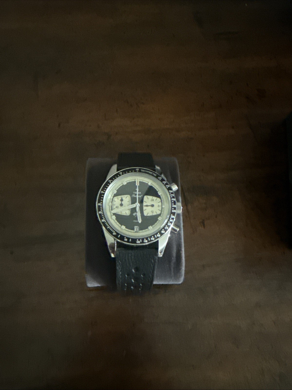 Yema Rallygraf Meca Quartz II 39mm Reverse Panda Watch Black/White Chronograph