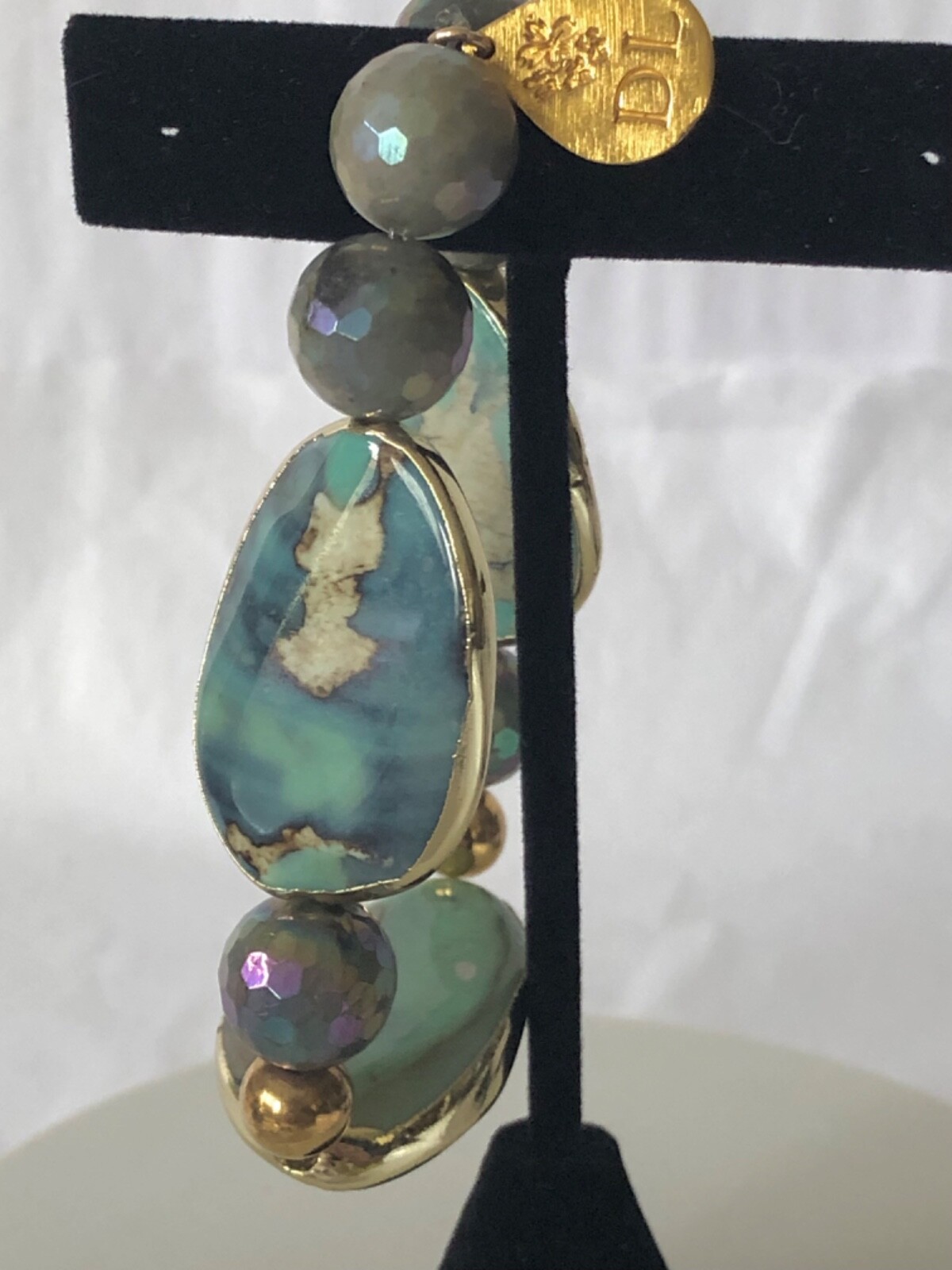 Devon Leigh Multihued Stone & Bead -Stretch Bracelet – Fits up to 6-1/2 in. NWOT