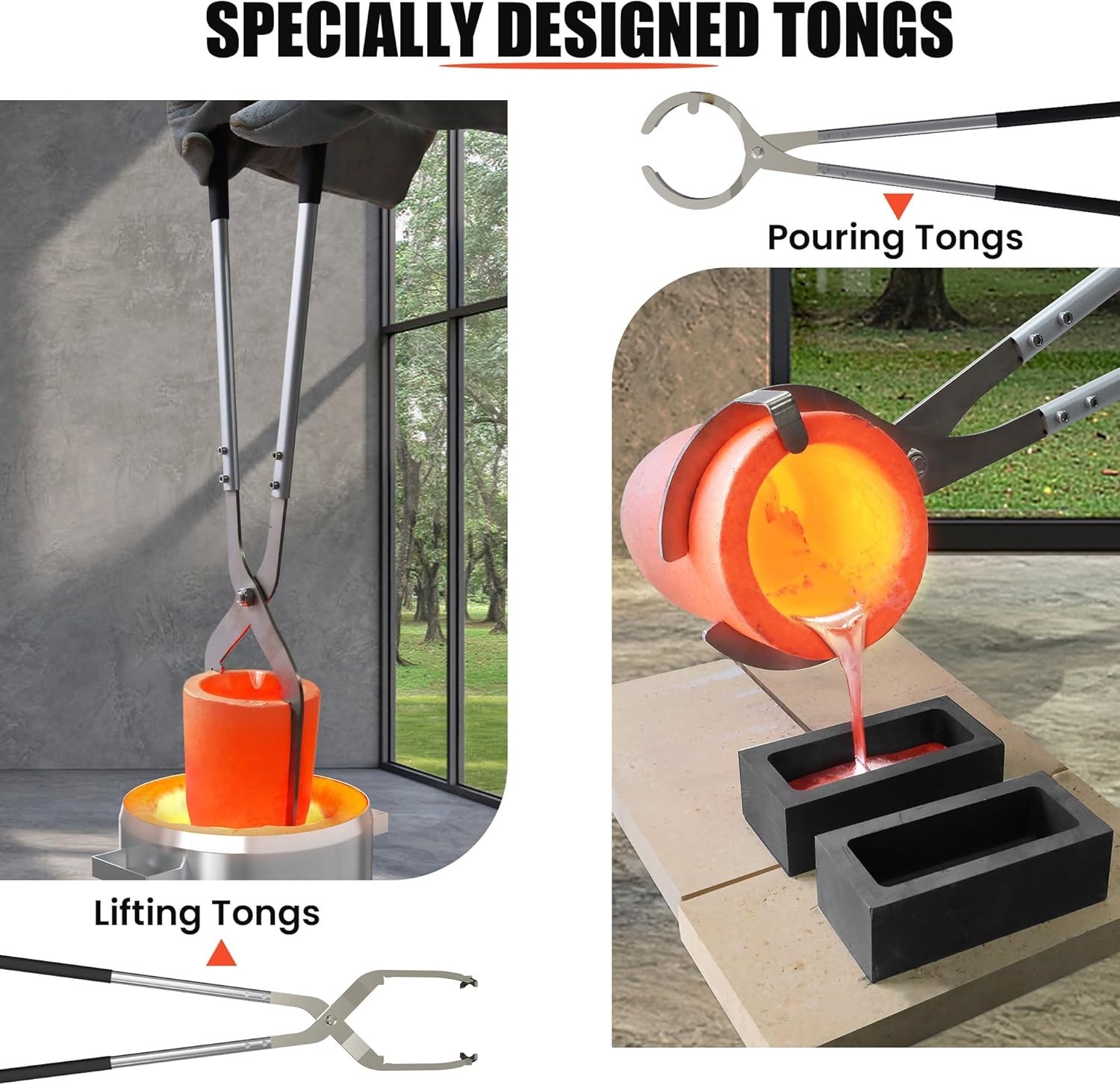 6KG Propane Melting Furnace Kit – Metal Casting Machine for Gold, Silver, Cop…