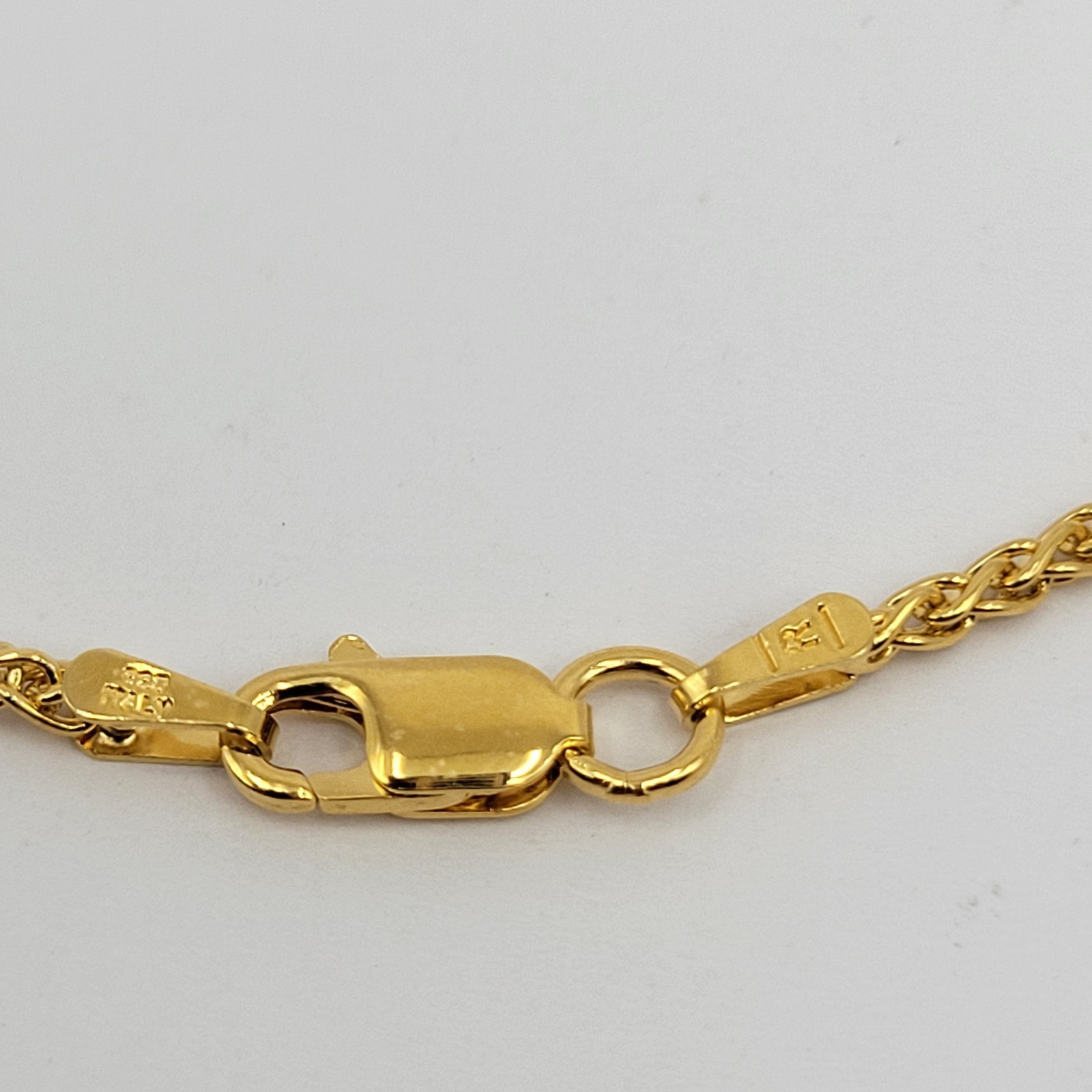 QVC Italian Silver 18k Sterling 1.8mm Foxtail Wheat Chain Necklace – 20″