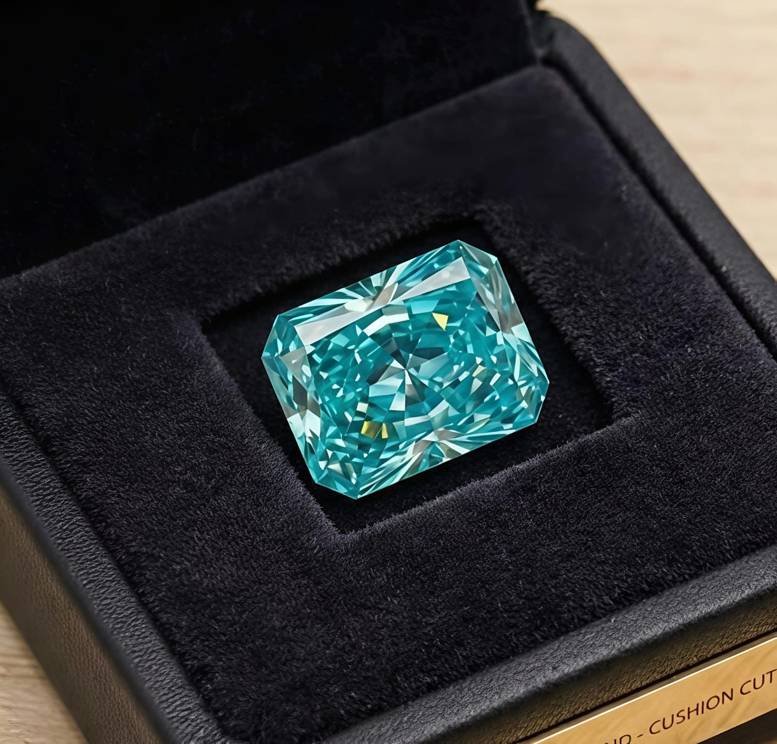 5 CT Radiant Cut, Sky Blue Color VVS1 Diamond Premium Quality Gemstone 9×12 mm