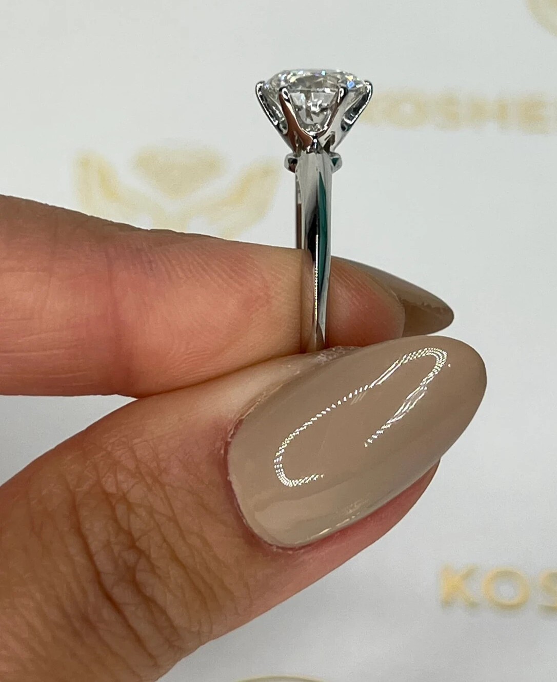 Solitaire Promise Ring 2.50Ct Round Cut Simulated Diamond 14k White Gold Plated