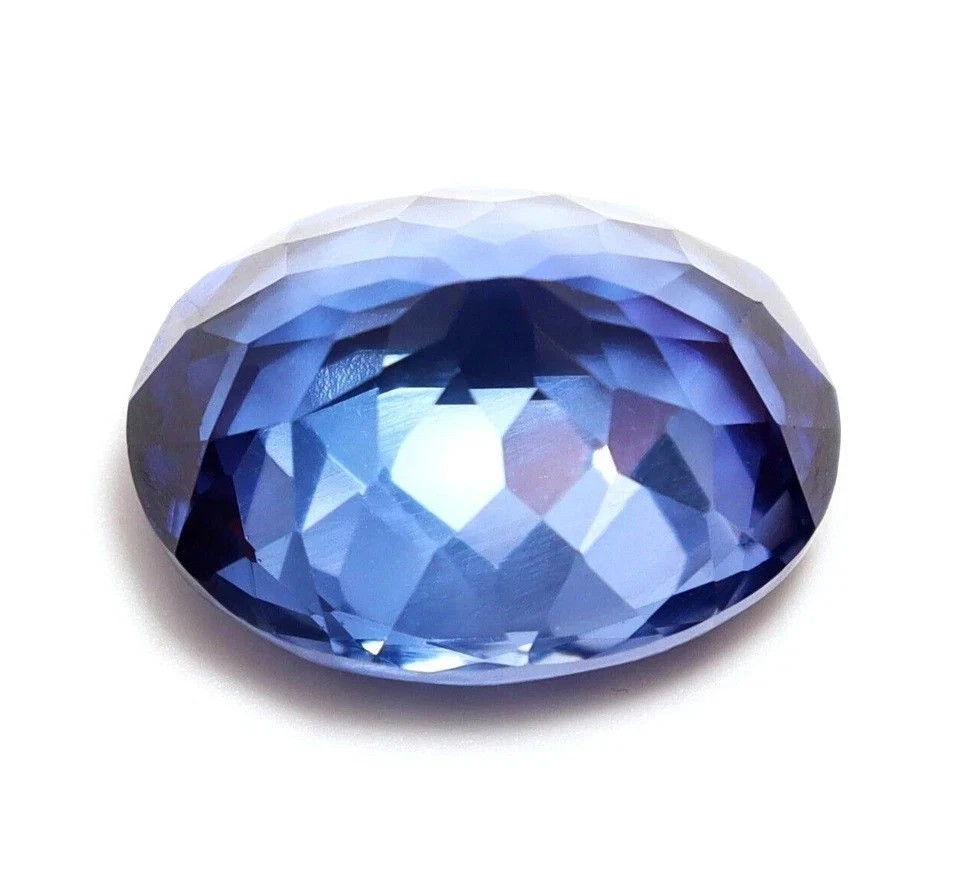 Natural Oval Cut 28 Ct Blue Sapphire Loose Flawless AGL Certified Gemstone