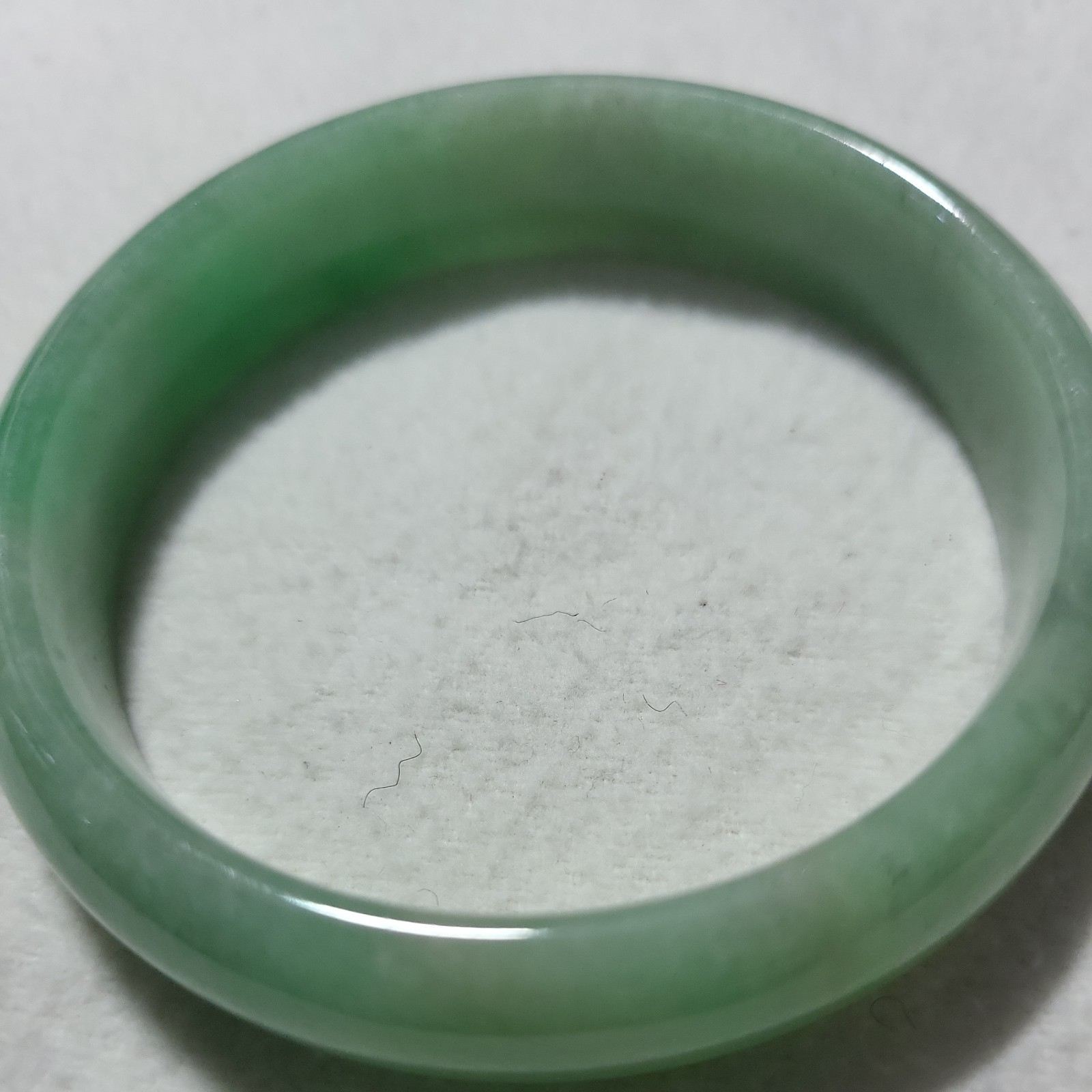 61 mm Icy Green Jadeite Jade Myanmar Jade Bangle
