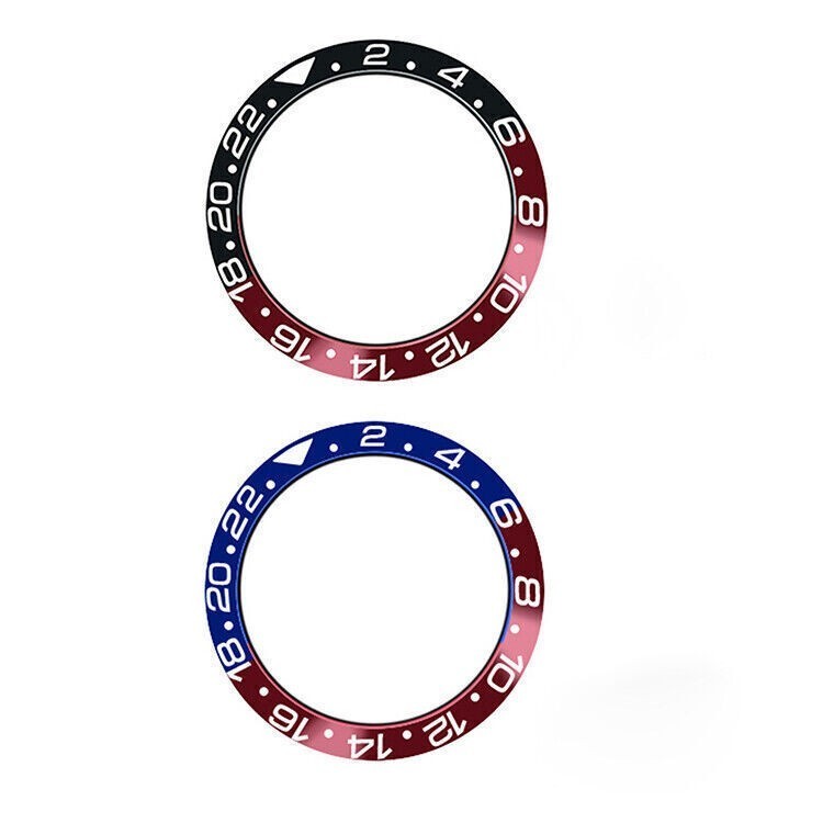 Ceramic/Aluminum Bezel Insert Watch Ring Accessories for 40mm GMT Watch Case