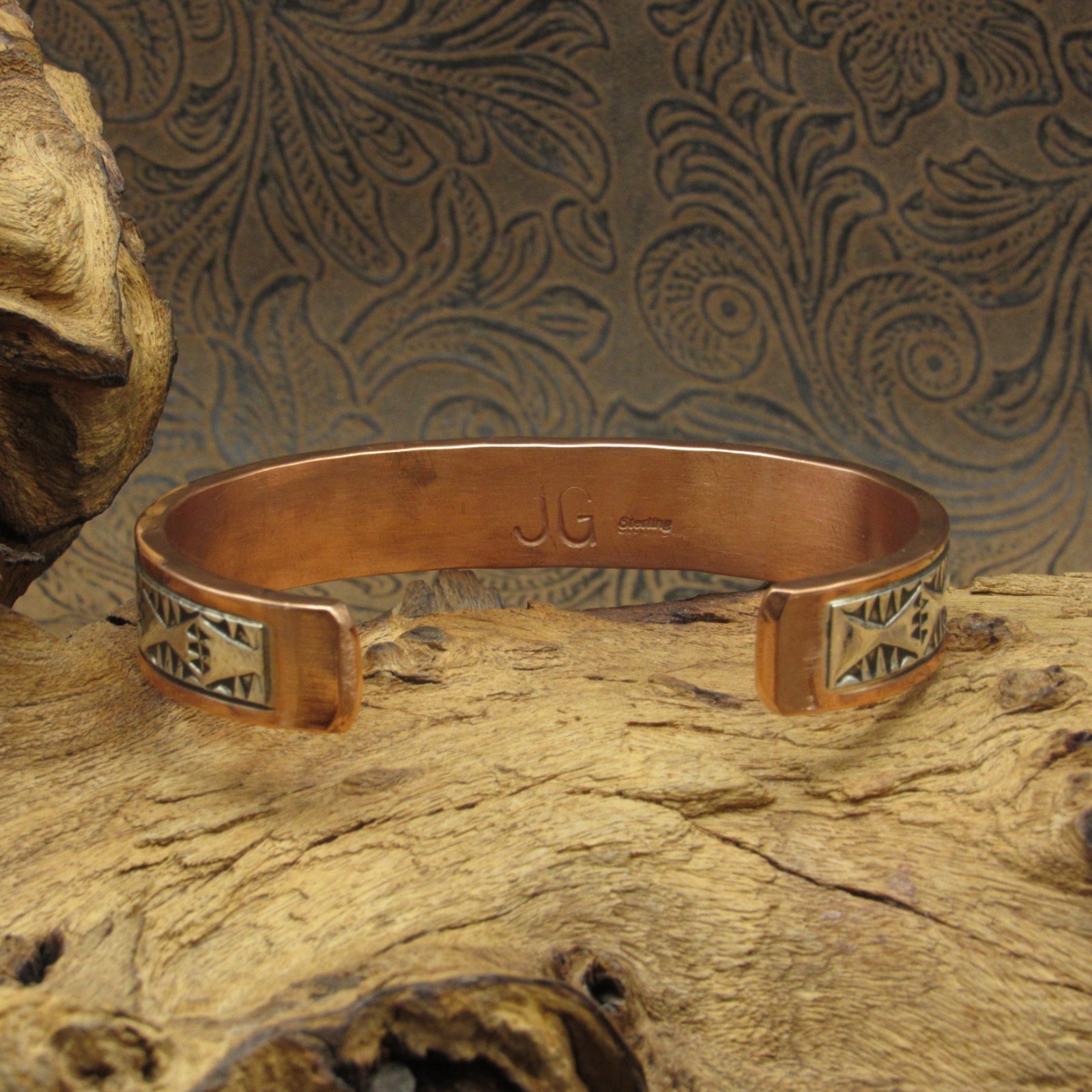 Artisan Sterling Silver/Copper Cuff Bracelet