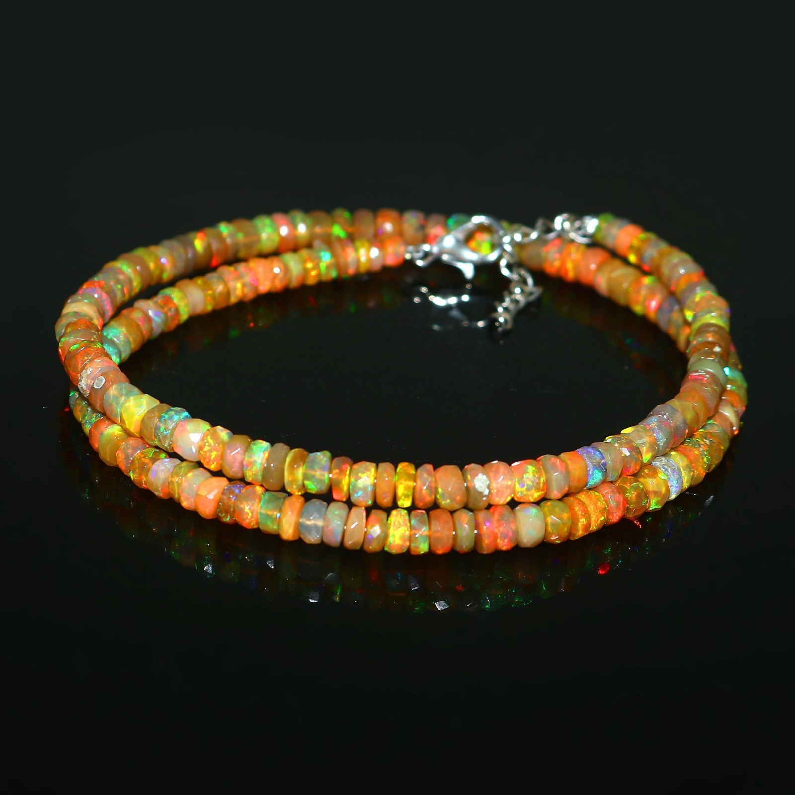Top Quality Opal beads Statement necklace Rondelle Opal beads Gift For Friend