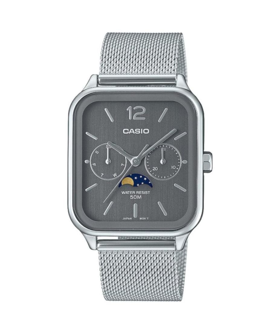 CASIO Men Analog Quartz Casual Watch Classic Dress Silver color Dial Waterproof