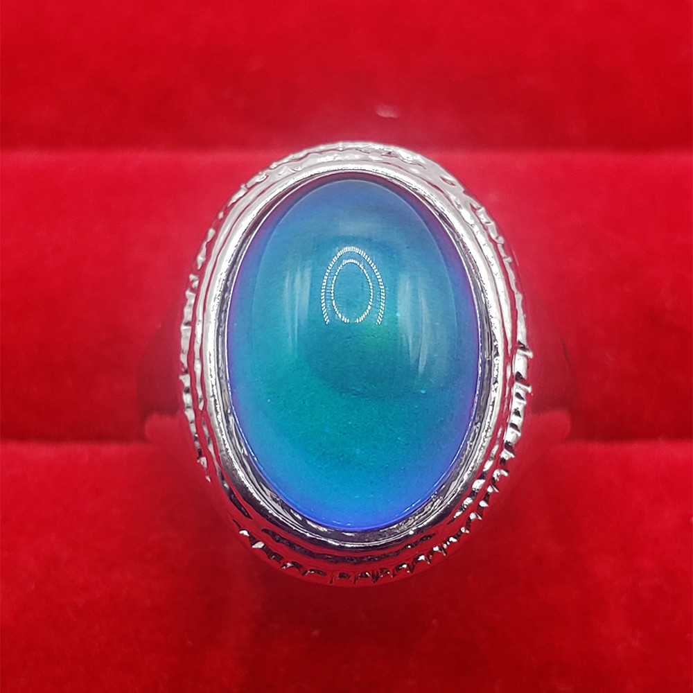 Men And Women Silver Mood Ring Color Changing Ring Size 6.5 7. 8. 8.5. 9. 9.5.10