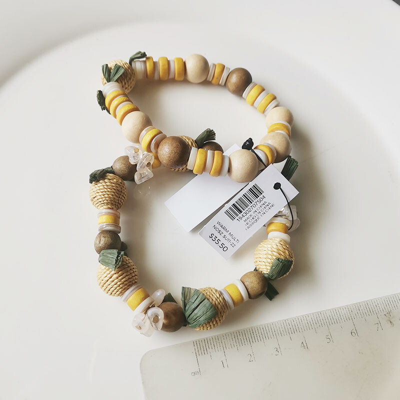 New 2pcs Chicos Beads Stretch Bracelet Gift Fashion Women Party Holiday Jewelry