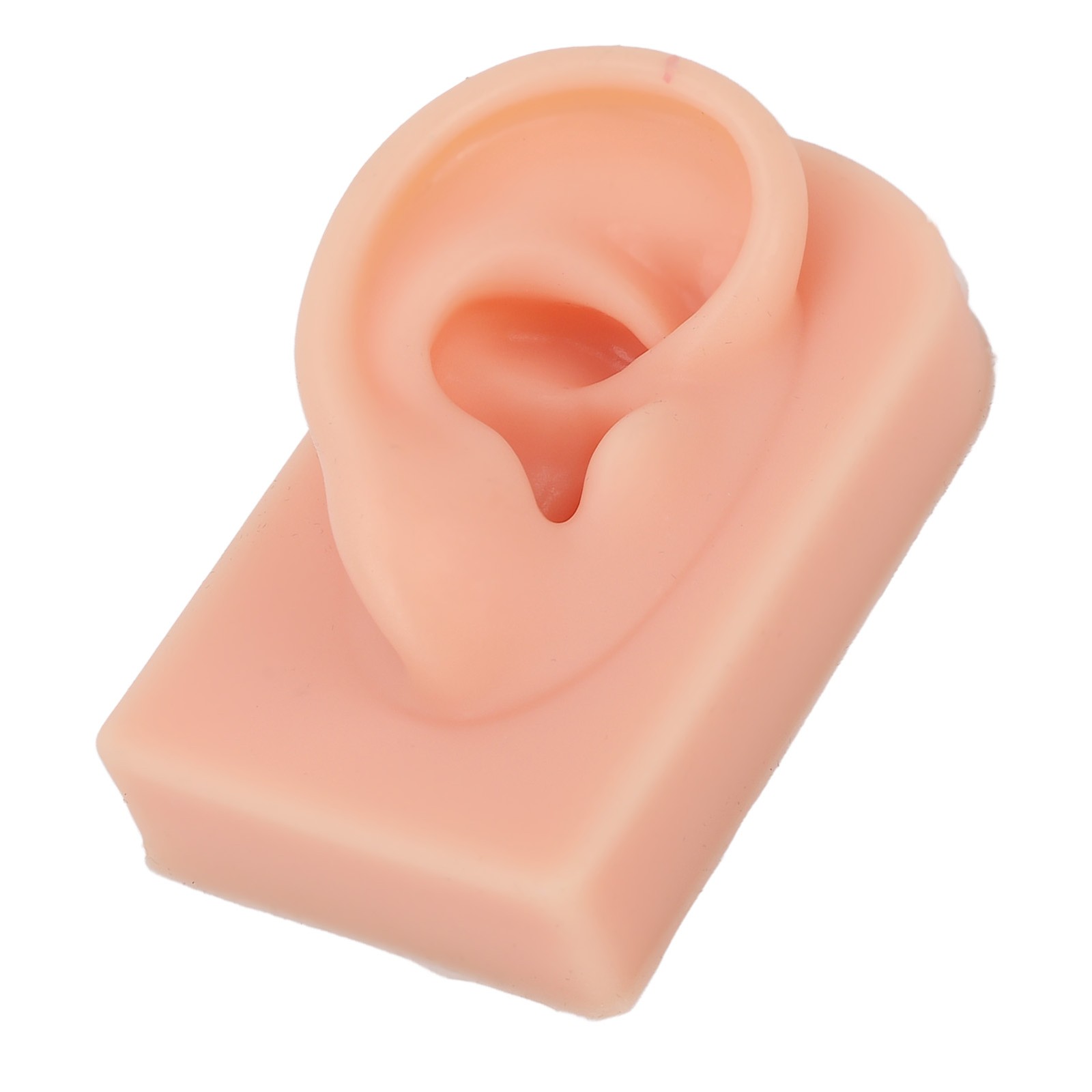 Soft Silicone Ear Model Reusable For Piercing Training (Light Complexion)