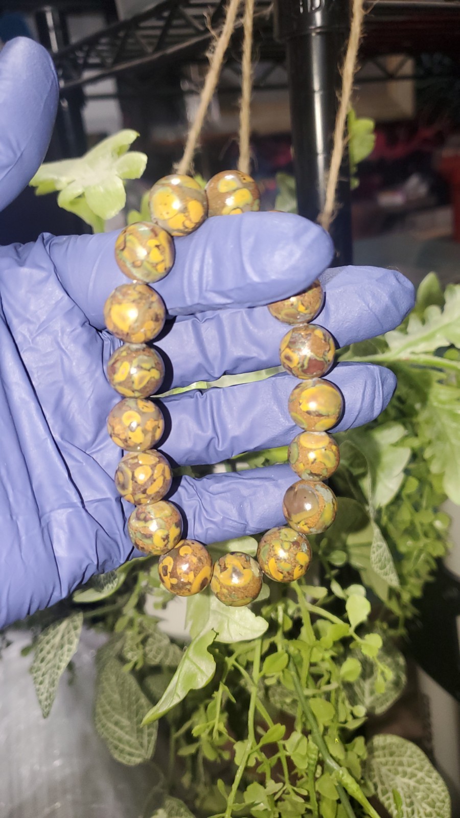 Fruit Jasper 12.2mm Bead Bracelet Crystal