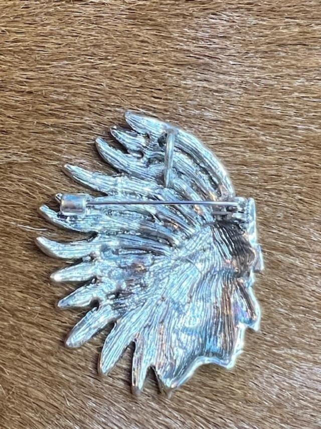 INDIAN CHIEF ~ BROOCH/PENDANT
