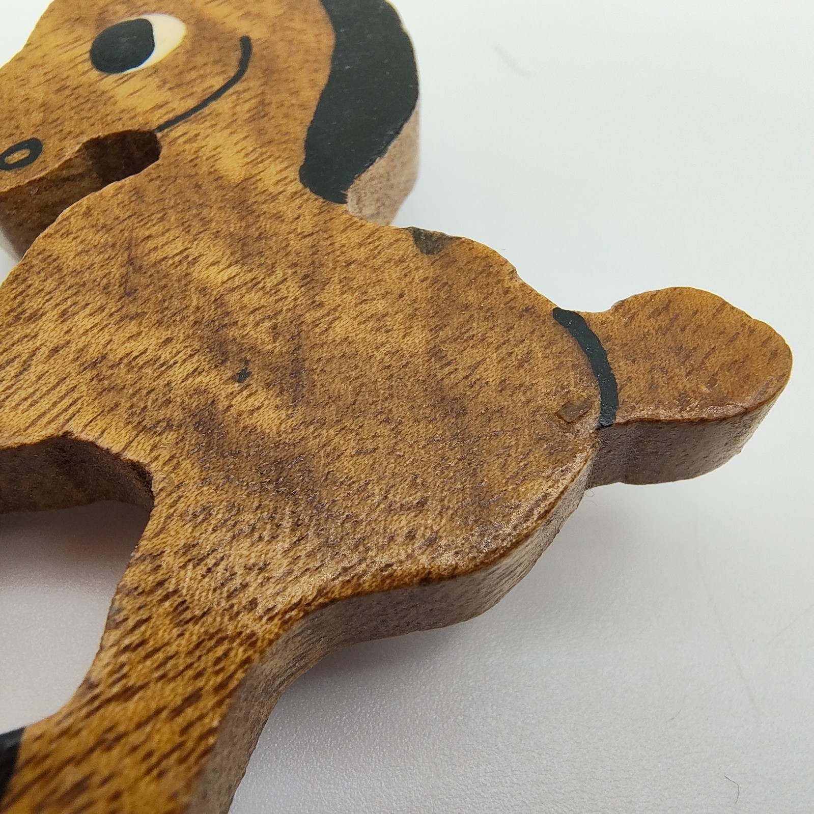 Vintage Horse Brooch Handmade Wooden Western Folk Art Pony Equestrian Zodiac