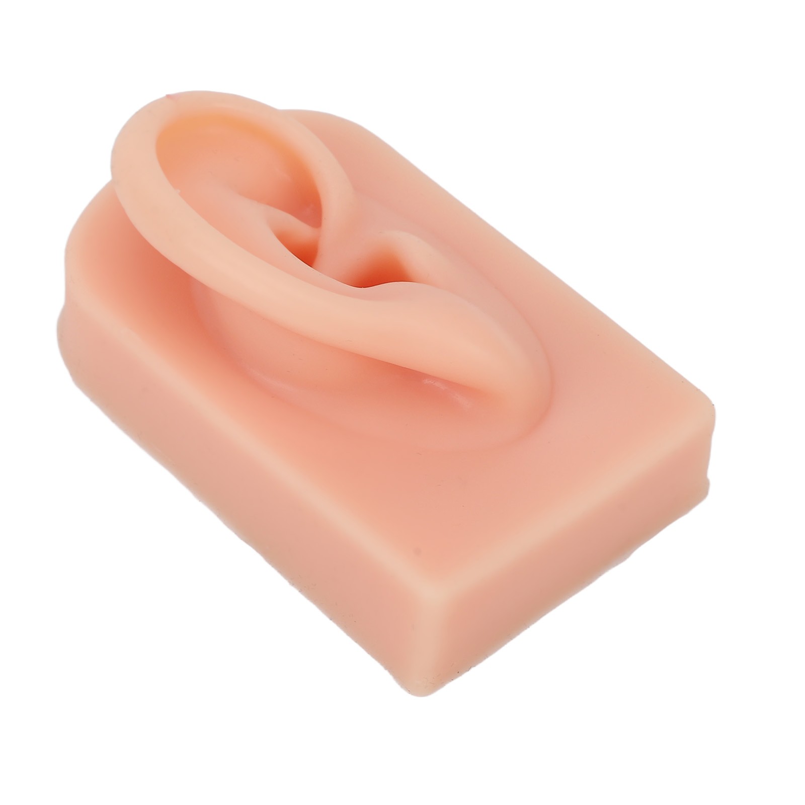 Soft Silicone Ear Model Reusable For Piercing Training (Light Complexion)