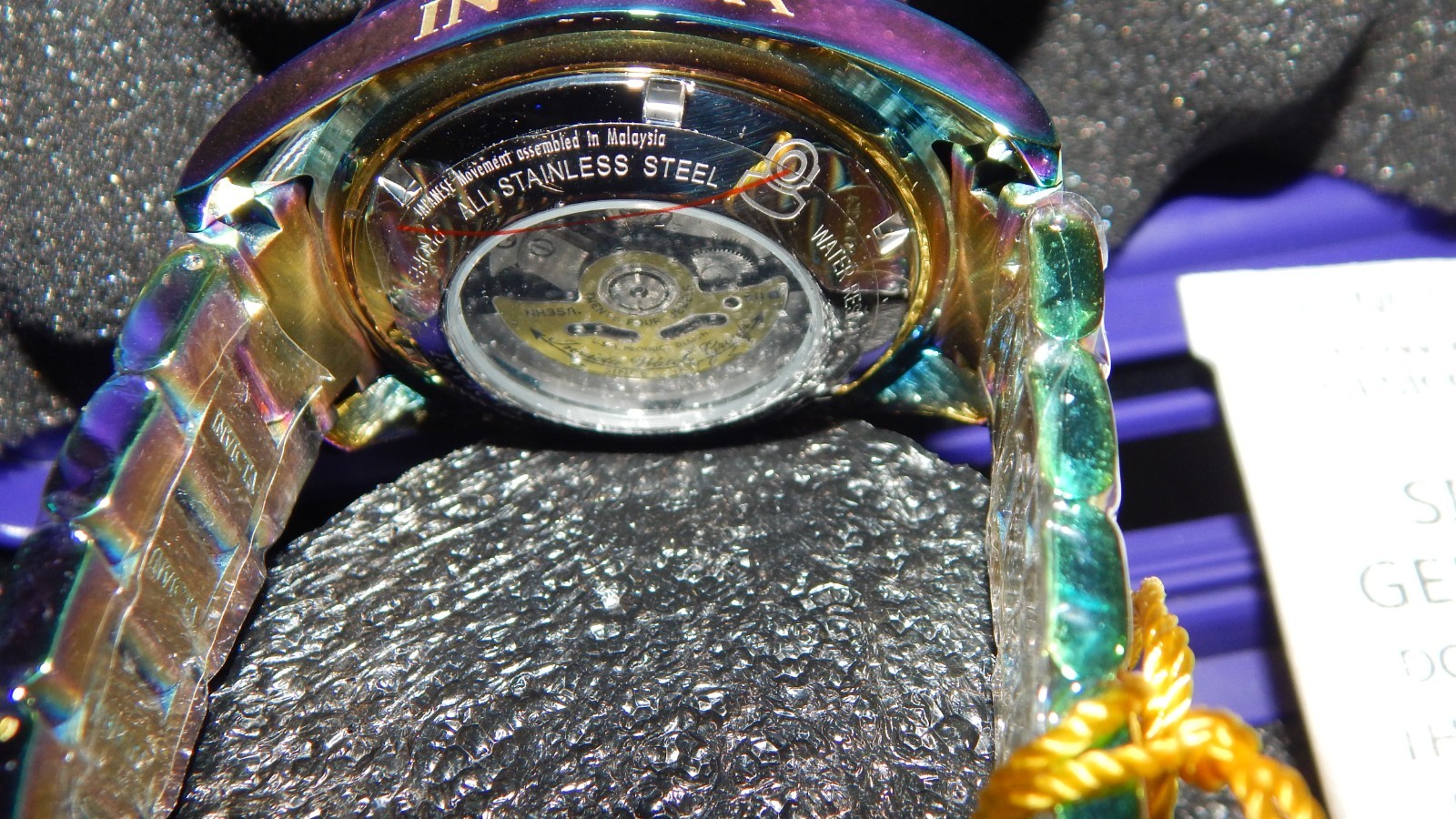 New INVICTA Pro Diver Automatic Stainless 47mm Watch 26601 w/ Flask 2 Shot Glass