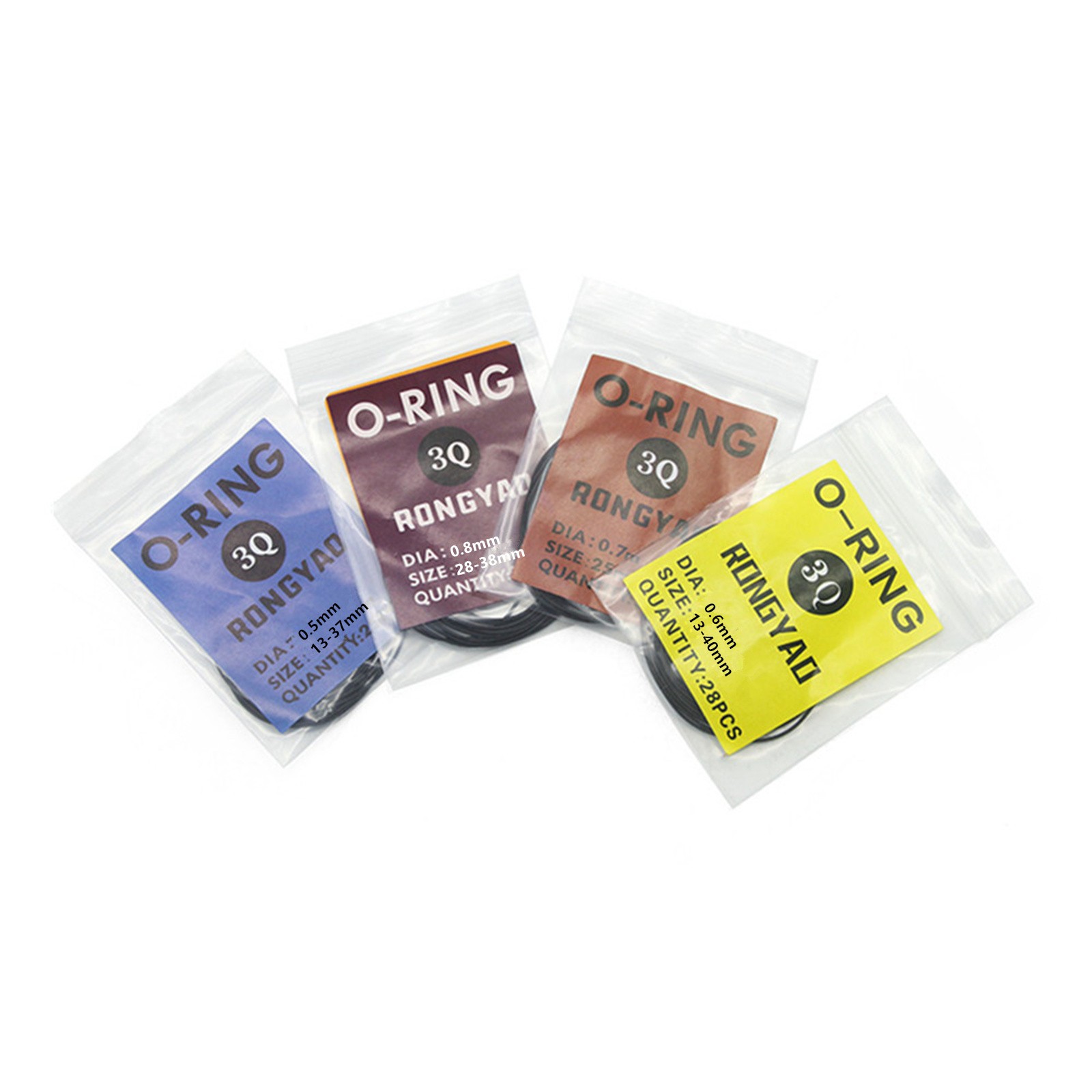 0.5/0.6/0.7/0.8mm Watch O-Ring Waterproof Rubber Watch Back Cover Gaskets
