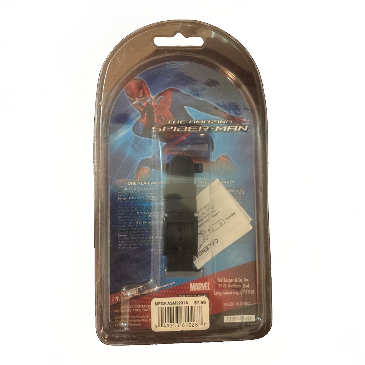 The Amazing Spider-Man Watch LCD 2012 Sealed MZ Berger & Co. Kids Child’s New