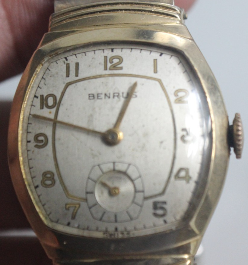 Wonderful BENRUS 17 Jewels Mechanical Men’s Watch BB4
