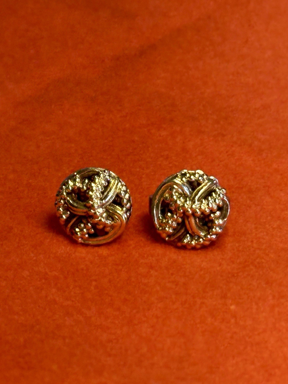 Lagos 18K Gold Caviar Stud Earrings with 925 Silver Back, Posts, Backings