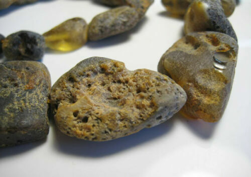 Genuine Massive Raw Amber Baltic Amber Necklace 30-35 grams !!!