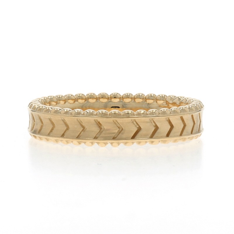 Audry Rose Chevron Stackble Band – Yellow Gold 14k Ring Size 7
