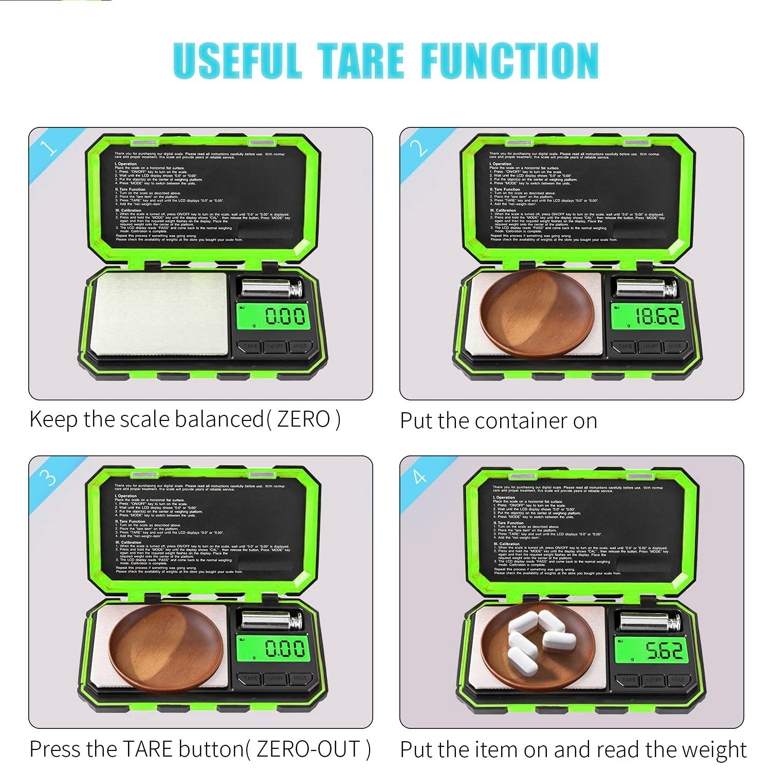 Digital Pocket Scale 200g x 0.01g – Mini Jewelry Scale with LCD, Tare Function &