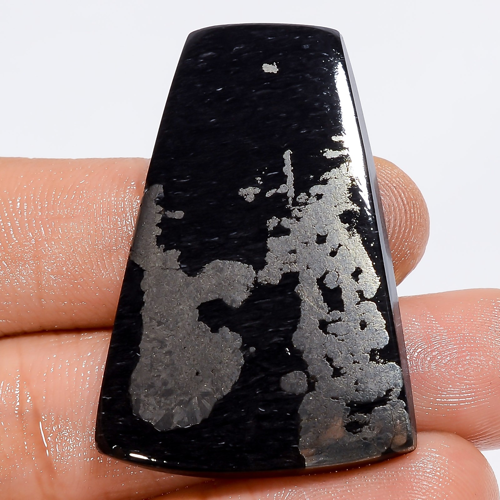 49 Ct.Natural Fancy Apache Gold Spiritual Cabochon Loose Gemstone 39X27X4 mm