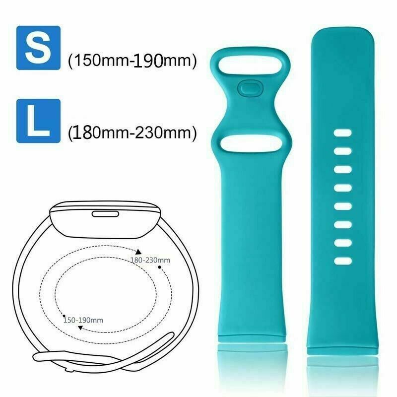 Silicone Strap Replacement Watch Band For Fitbit Versa 4/Versa3/ Sense /Sense 2