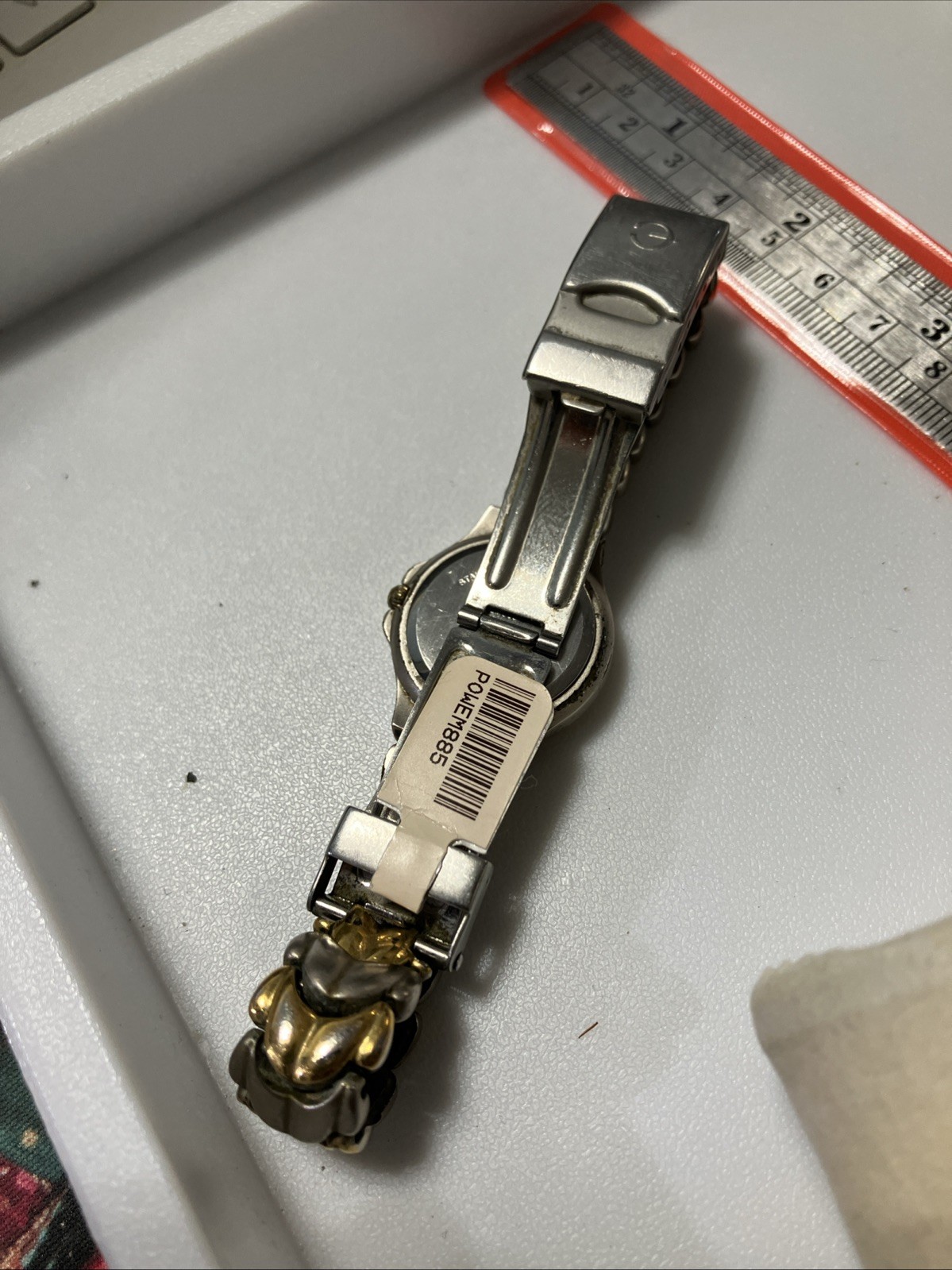 Elgin PreOwned Two Tone Quartz Watch EM885 Fresh Battery