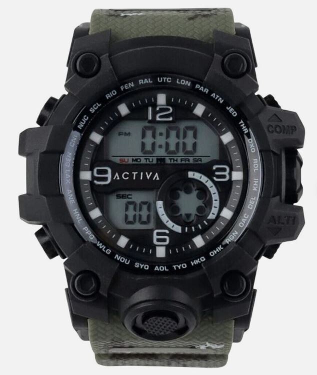 Activa Endurance X Invicta Racing Army Military Green OD Camo EDC Field Watch