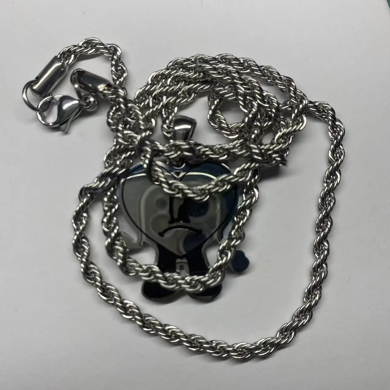 Fashion Boutique Stainless Steel Necklace Hip Hop Style Male and Female Couple N