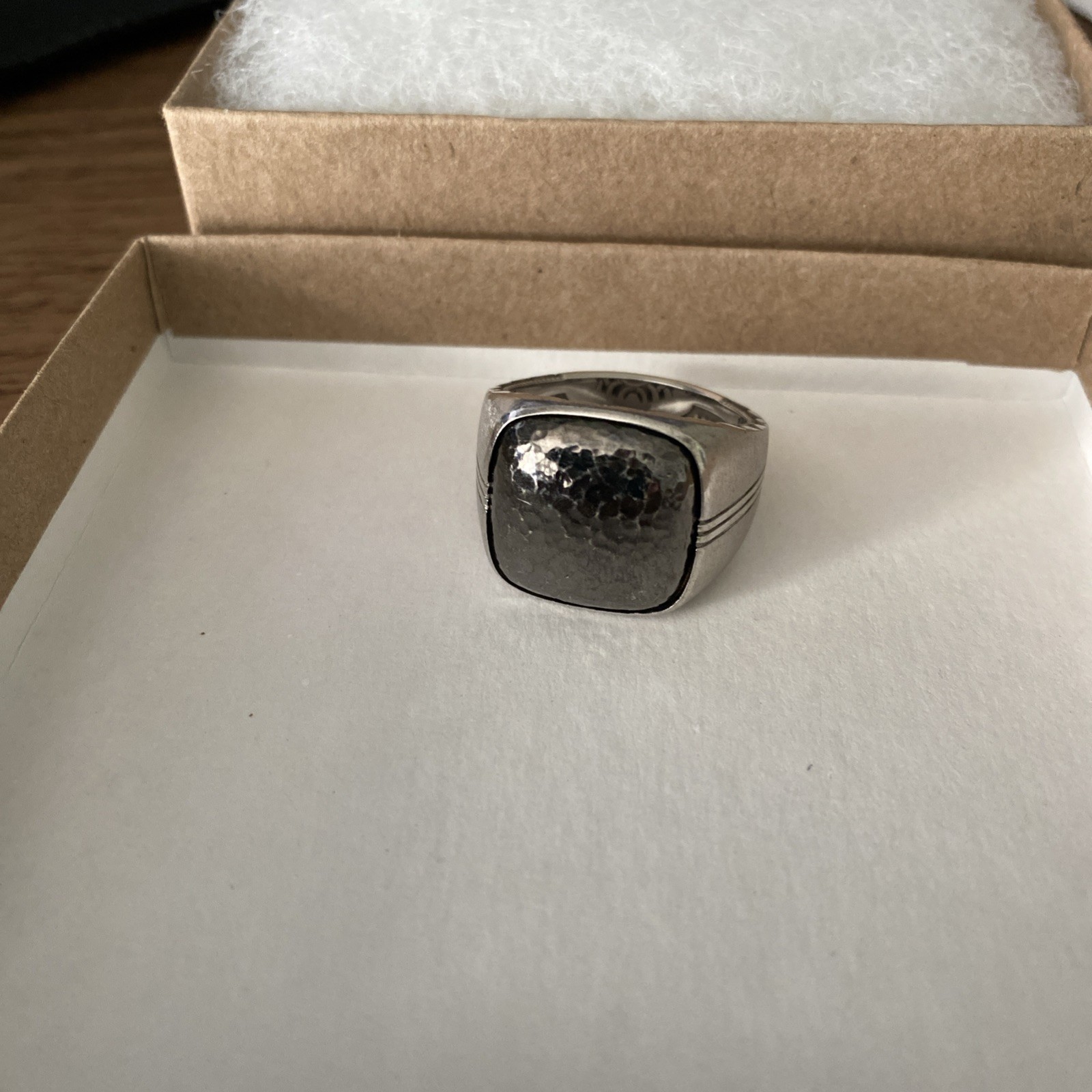 NEW TACORI Legend Signet Ring Stamped TACORI & 925 Men’s 9-9 1/2