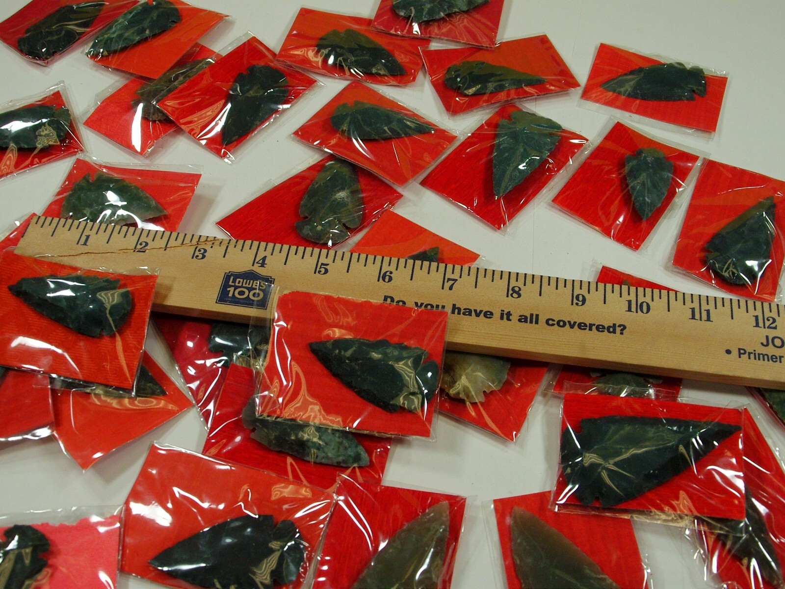 30 Pieces Large 2″ – 2 1/2″ India Handmade Agate Arrowheads Bulk Lot (FC-51) ⭐